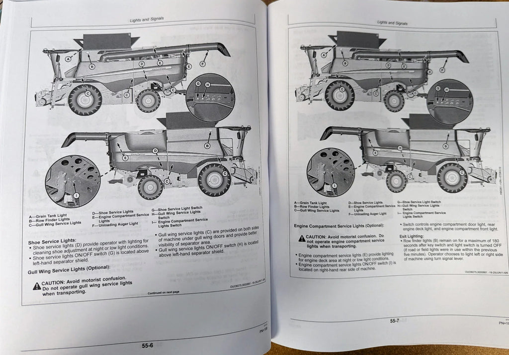 John Deere     Combine   Owners & Operation Manual - Part Number #