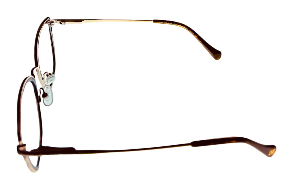 Lucky Brand Women's Eyeglass Tortoise Gold Butterly Metal . 54mm