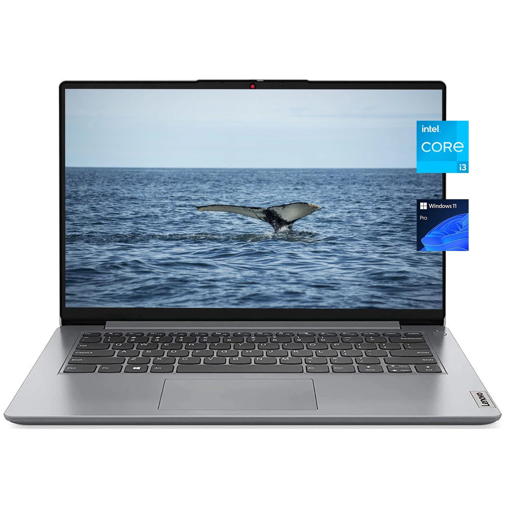 Lenovo Ideapad [Windows 11 Pro] 14"  Business Laptop Computer, 12th Gen Intel 6-Core i3-1215U, 4GB , 128GB PCIe , Fingerprint Reader, Wi-Fi, Bluetooth 5, , Gray
