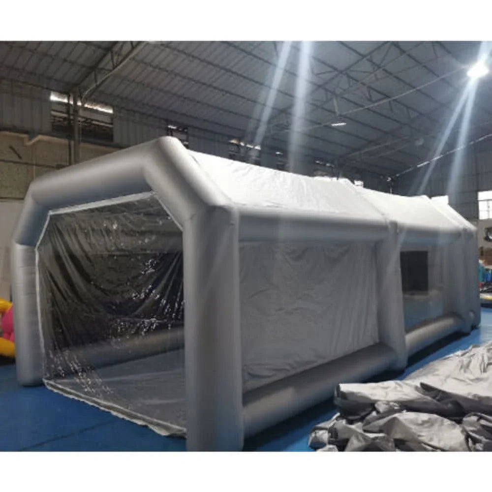 Portable Spray Booth Inflatable Tent Car Paint Cabin Air Filter 28x15x10FT
