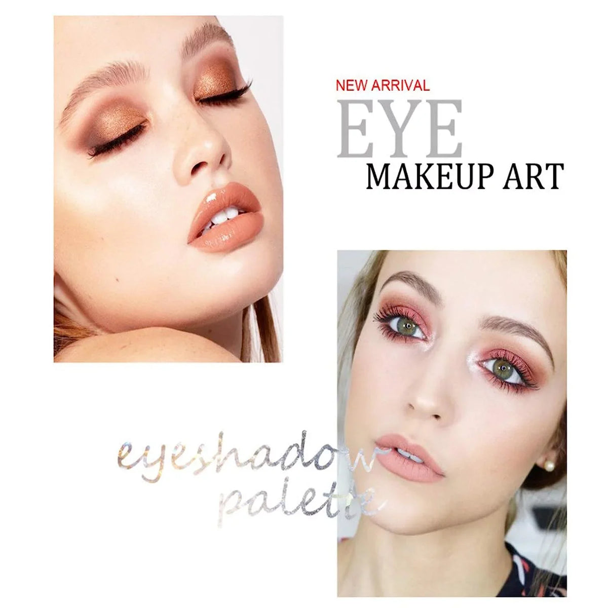 Joyeee 120 Naked Eyeshadow Palette, Highly Pigmented Warm Color Makeup Palettes Sweatproof Matte Pearl Shimmer Eye Shadow for Eye Makeup, Pink Purple Smokey Black Eyeshadow Makeup Pallet #3