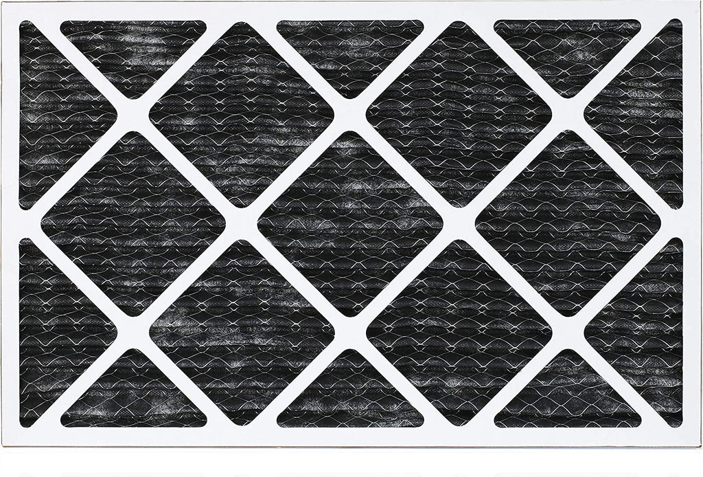 Filterbuy 14x25x1  8 Odor Eliminator Pleated   Furnace Air Filters with Activated Carbon (5-Pack)