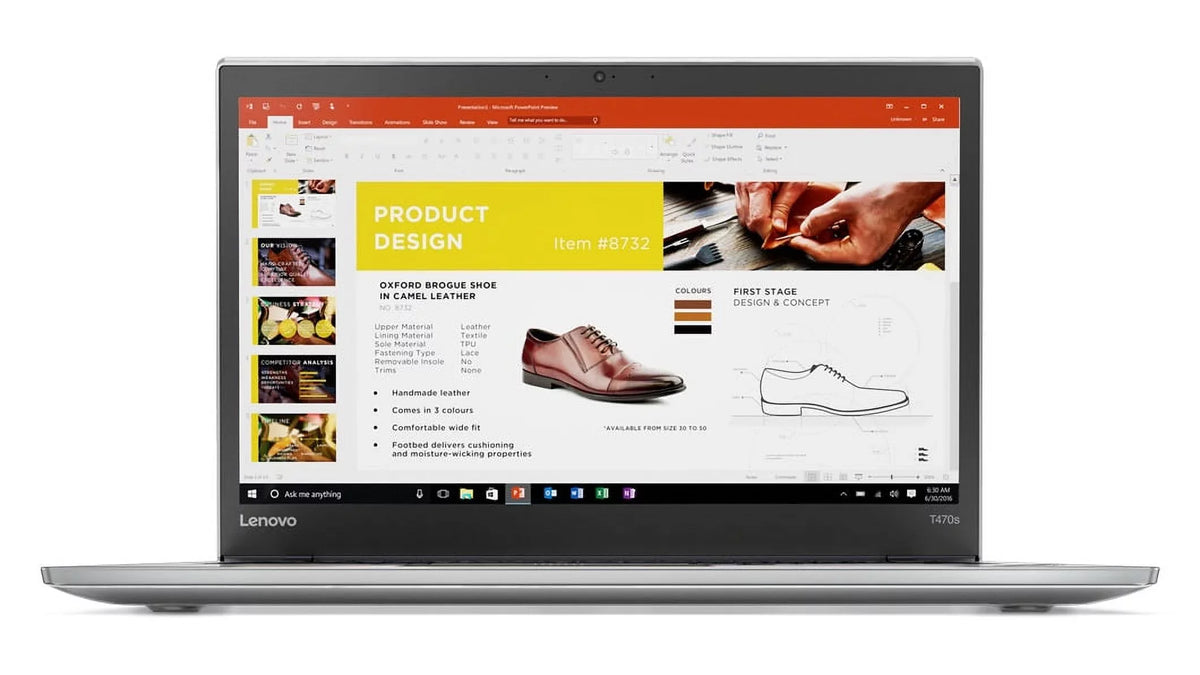 Lenovo ThinkPad T470s Touch Windows 10 Pro  4G Laptop - Intel Core i7-7600U, 20GB , 256GB , 14"   (1920x1080) Touchscreen, Fingerprint Reader, Smart Card Reader, Black Color