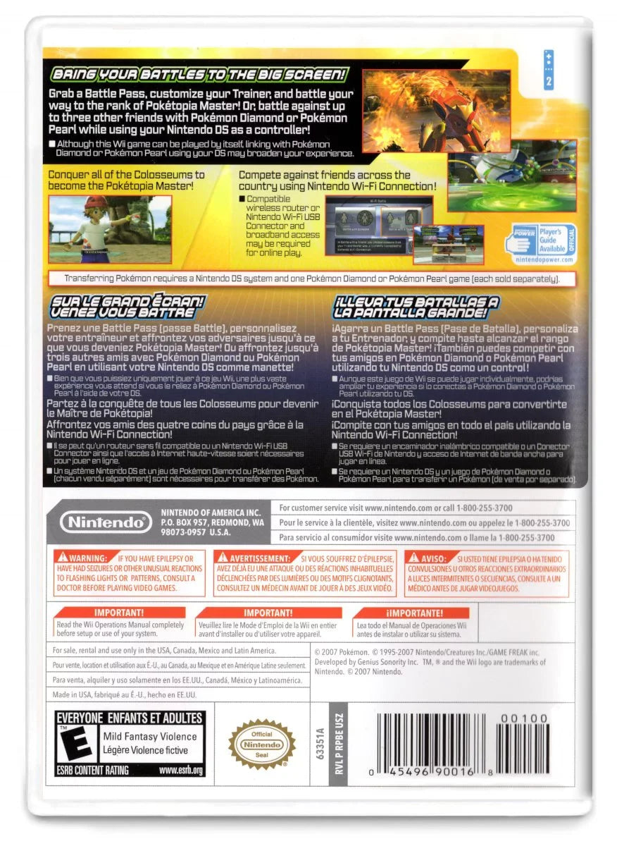 Pokemon Battle Revolution - Nintendo Wii Refubished