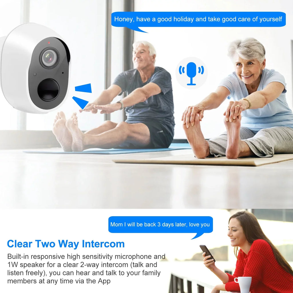 iNova 1080P  WiFi  Camera Two-Way Audio Security Surveillance Camera  Waterproof