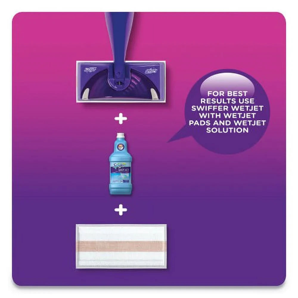 Swiffer WetJet System Cleaning-Solution Refill, Blossom Breeze Scent, 1.25  Bottle, 4/Carton