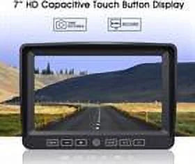 7” Monitor Rear View Backup Camera Parking System Night Vision For /Truck/Bus/Camper/Van/Pickup