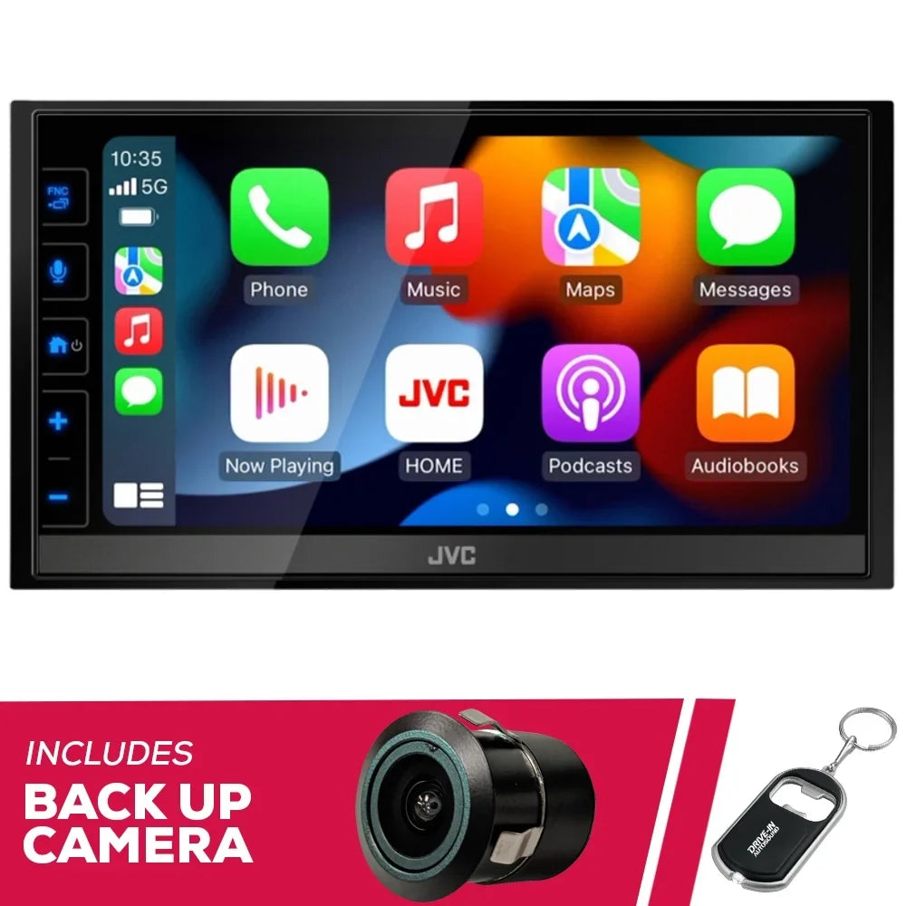 New  - 6.8" Shallow-Chassis Multimedia Receiver w/ Backup Bullet Camera