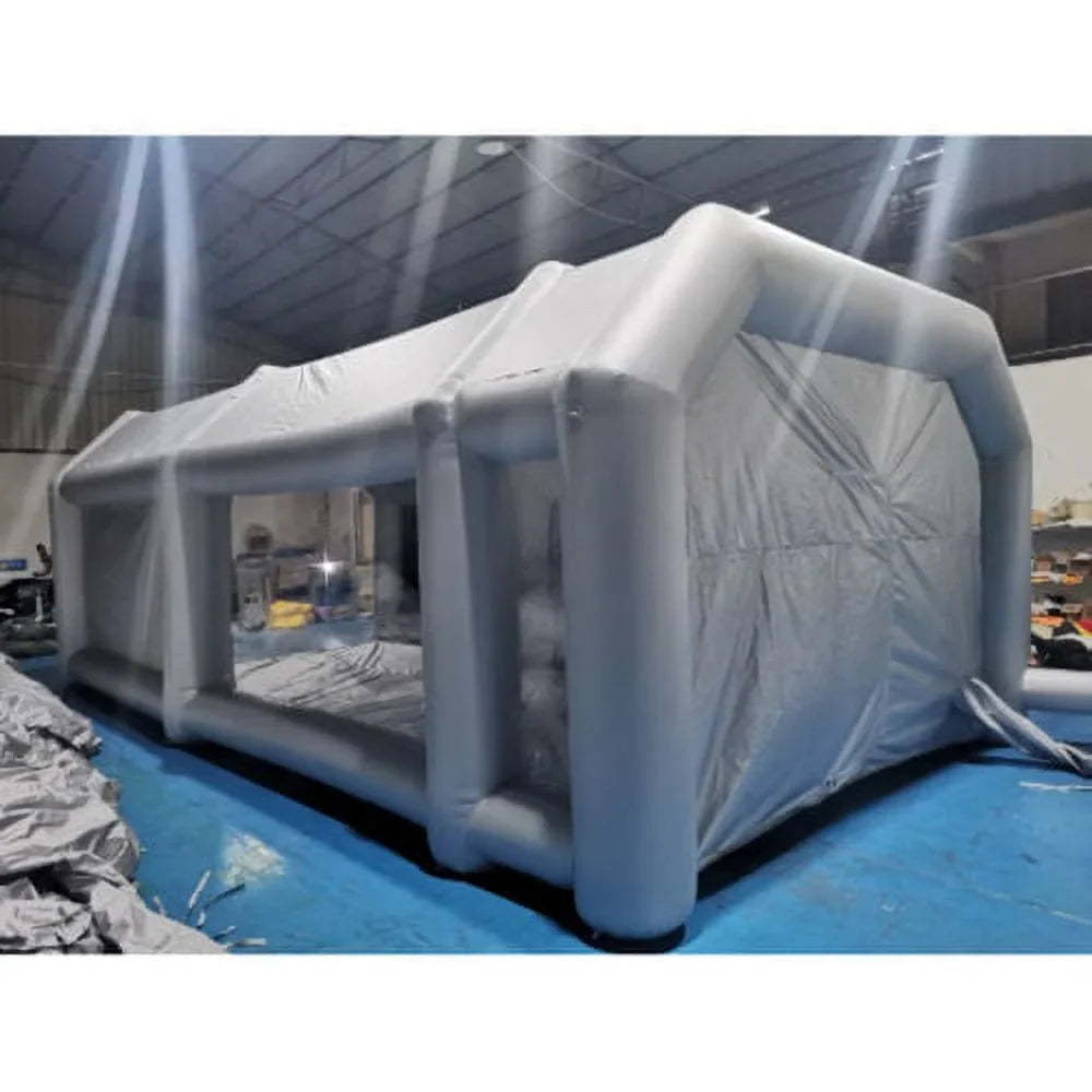 Portable Spray Booth Inflatable Tent Car Paint Cabin Air Filter 28x15x10FT