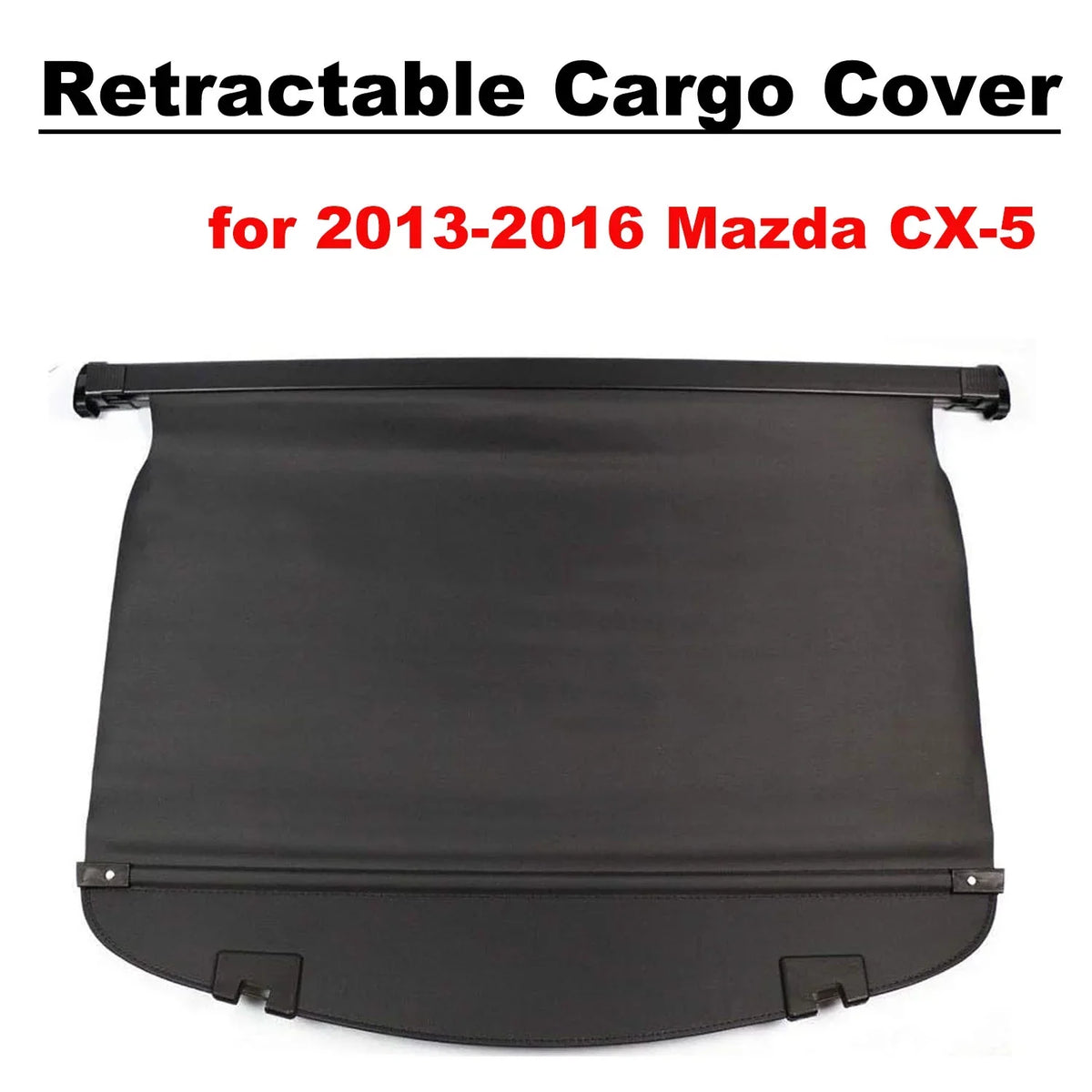 Fit Mazda -5 2013 2014 2015 2016 Black Retractable Cargo Cover  for Mazda -5 2013-2016  Accessory Rear Trunk Area Privacy Shield Shade Cover With Rebounding Plastic