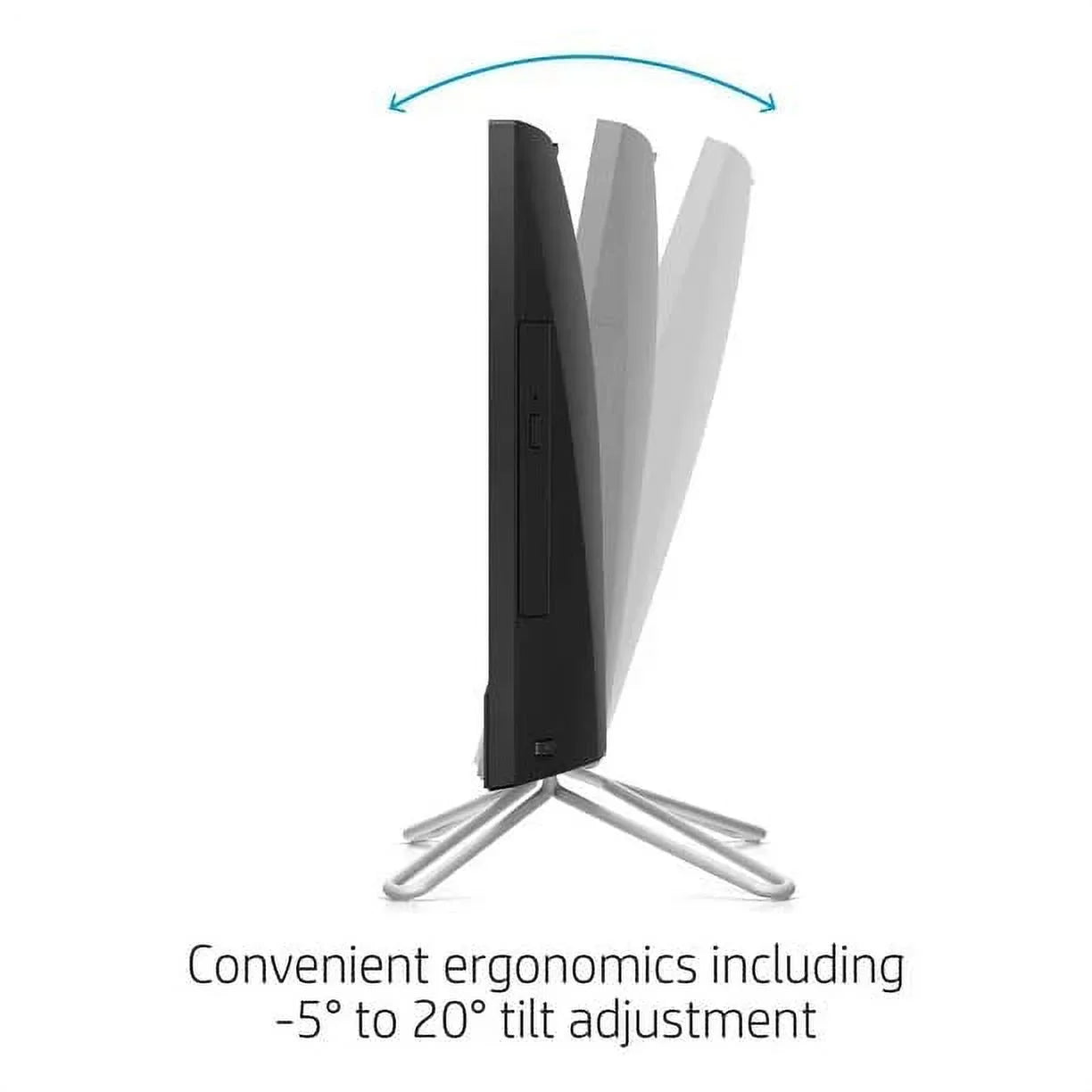 2022 Newest  All-in-One Desktop, 22"  Touch Screen,  Ryzen 3 3250U, 12GB , 512GB , Webcam, -, , -45,  Wired Keyboard&Mouse, WiFi, Windows 11 Home, Black
