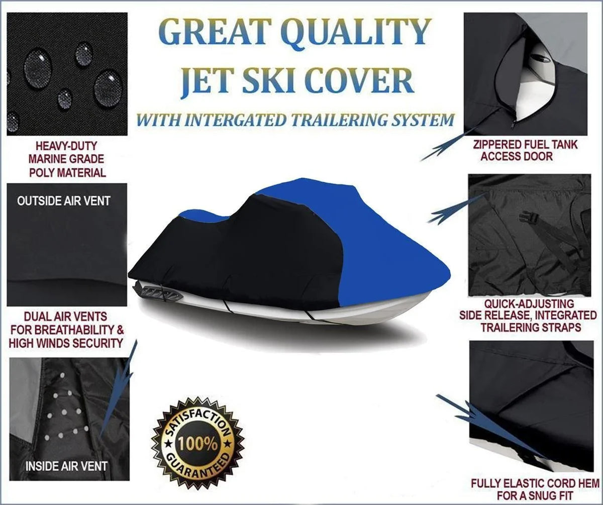 /  - Cover Compatible for  Wave Runner  1999 2000 2001 2002 Jet Ski  Trailerable Cover 2 Seater