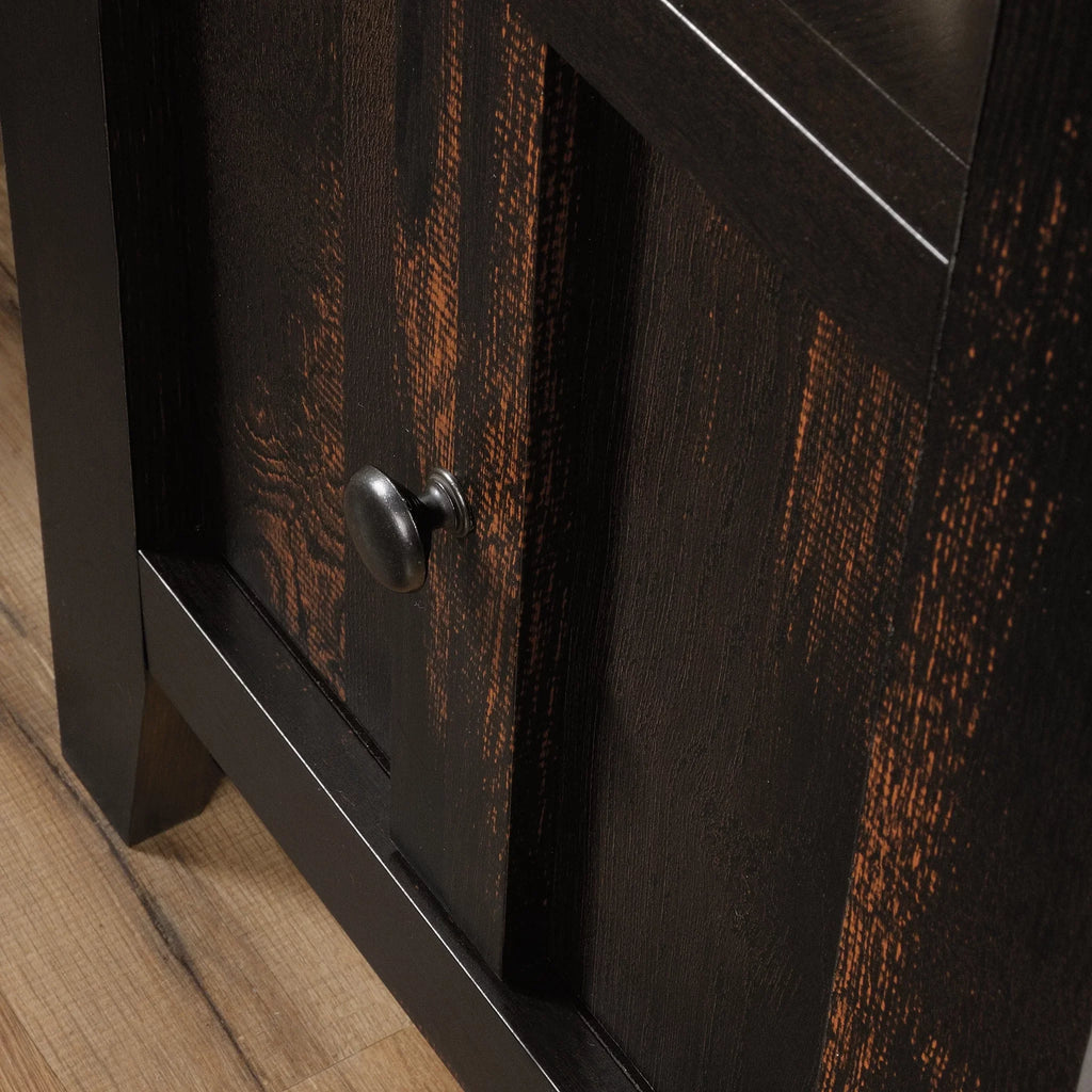Sauder Dakota Pass End Table, Char Pine Finish