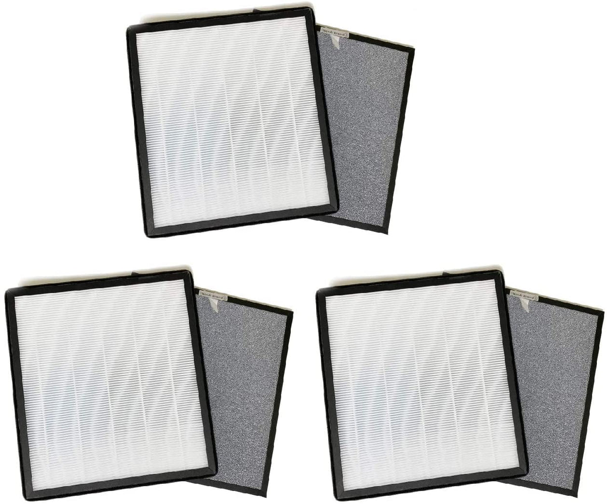 Nispira True  Activated Carbon Filter Replacement Set Compatible with Hathaspace  Smart True  Air Purifier 5-in-1, 3 Sets of 2 Filters