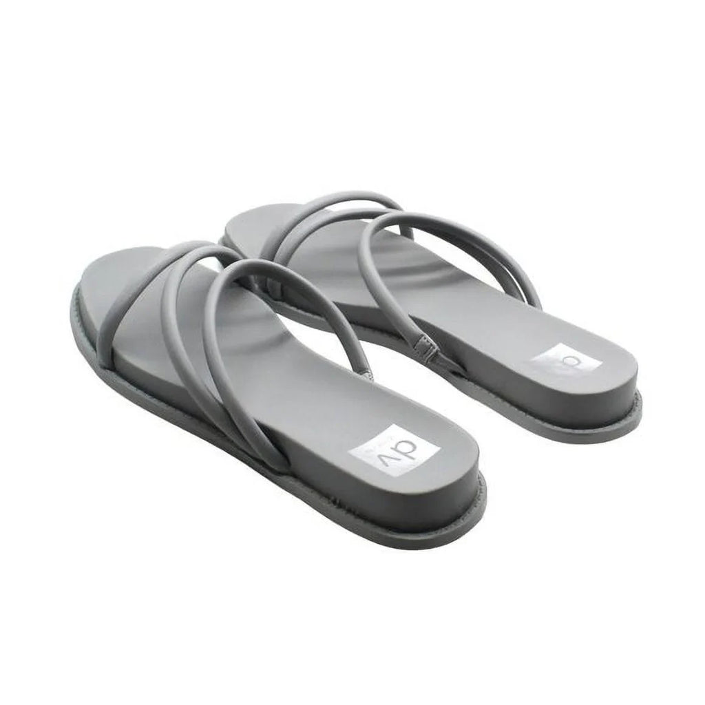 By Dolce Vita Womens Faux Leather Slides Strappy Sandals