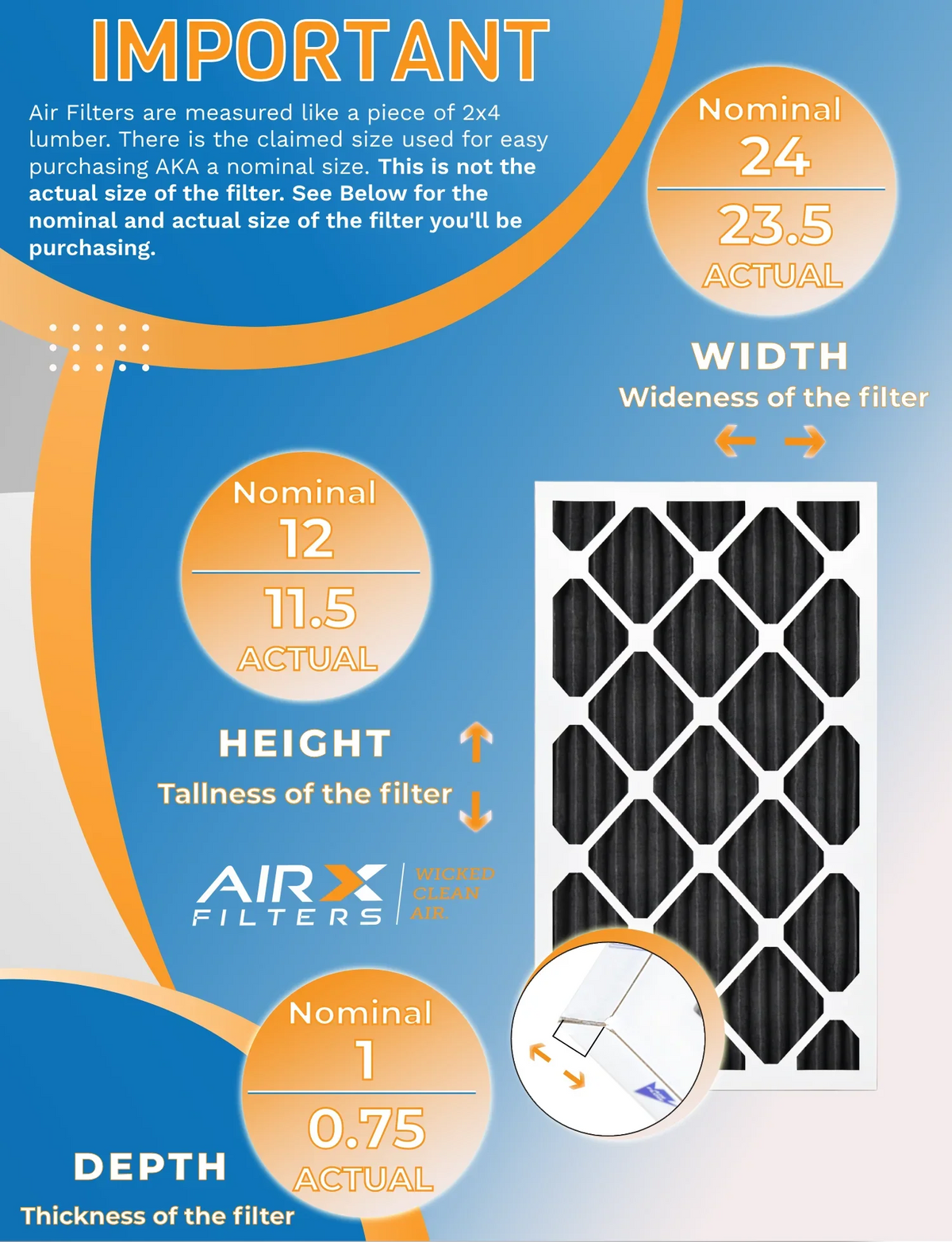 12x24x1 Air Filter  8 Rating, 12 Pack of Furnace Filters Comparable to  700,  5, Pet Odor Retention Filters - Made in  by     .