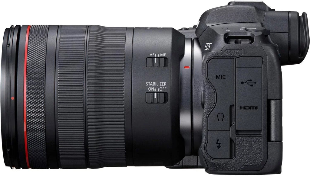 Camera bundle for Canon   Mirrorless Camera with  24-105mm f/4    Lens + Shotgun Microphone with Video Kit Accessories (128GB, Tripod, Flash and More)