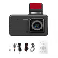 Nebublu Dash Camera, 4 Inch Car Dashcam Driving Recorder, 170° Wide Angle, Touchscreen, Support Night-Vision