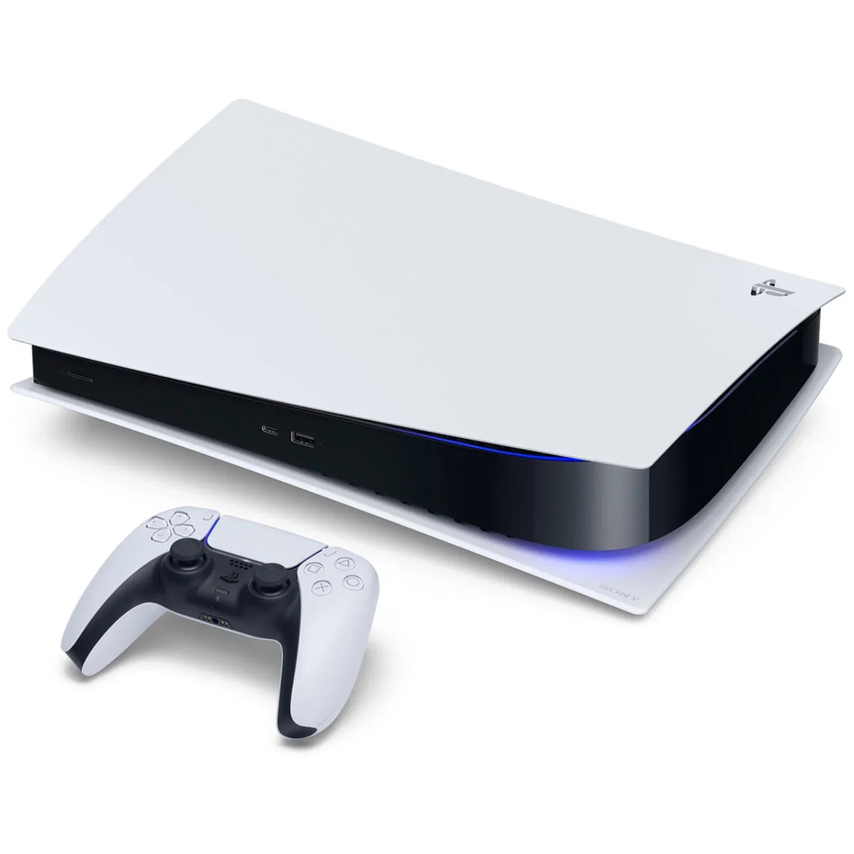 Sony Playstation 5 Disc Version Console with Extra White Controller, Surge PowerPack Battery Pack & Charge Cable and Sackboy:  Big Adventure Bundle