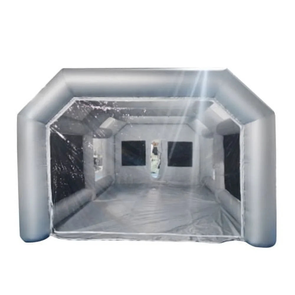 Portable Spray Booth Inflatable Tent Car Paint Cabin Air Filter 28x15x10FT