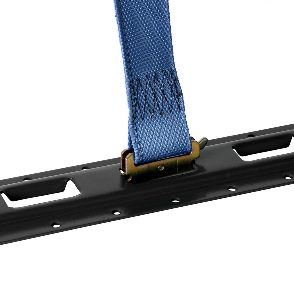 "6 Pack | 5'  Track Tie-Down Rail, Powder-Coated Steel ETrack TieDown | 5' Vertical -Track Bolt-On Tie Down Rail for Cargo on Pickups, Trucks, Trailers, Vans"