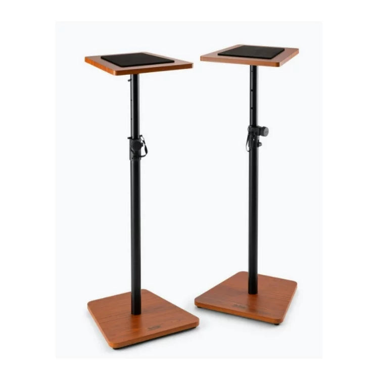 On Stage  Wood Studio Height Adjustable Non-Slip Monitor Stands (2-Pack, Rosewood)