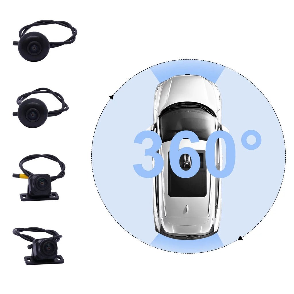 Miumaeov 1080P 4-camera Car  Recording 360° Seamless Bird View Panoramic System Kits