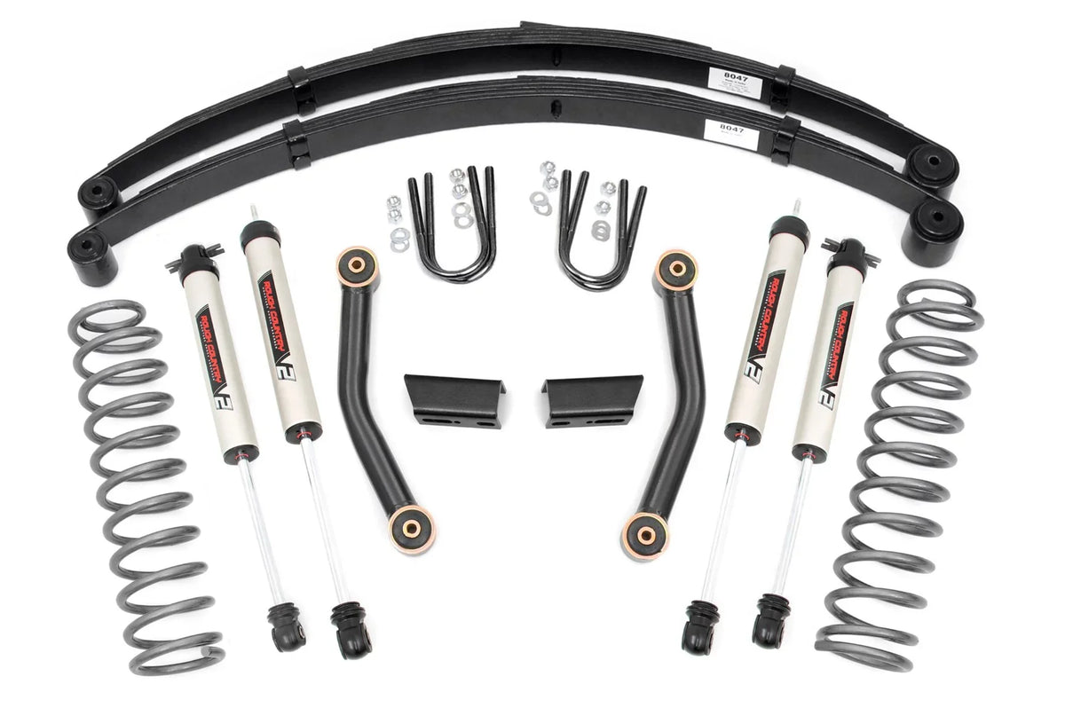 Rough Country 3" Lift Kit w/ Shocks for 1984-2001 Jeep Cherokee  - 630X70