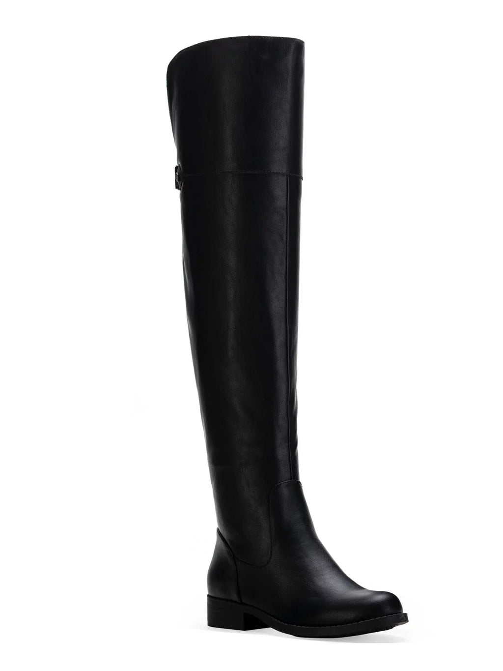 Womens Black Cushioned Gore Zipper Accent Slip Resistant Allicce Round Toe Dress Boots Shoes 8.5