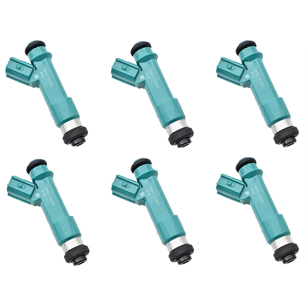 Set Of 6pcs Set Fuel Injectors 12 Holes Nozzles  23209-39075 23250-31060 Replacement for Tacoma Tundra 4.0L 2005 4Runner 4.0L 2003-2009  Cruiser 4.0L 2007-2009