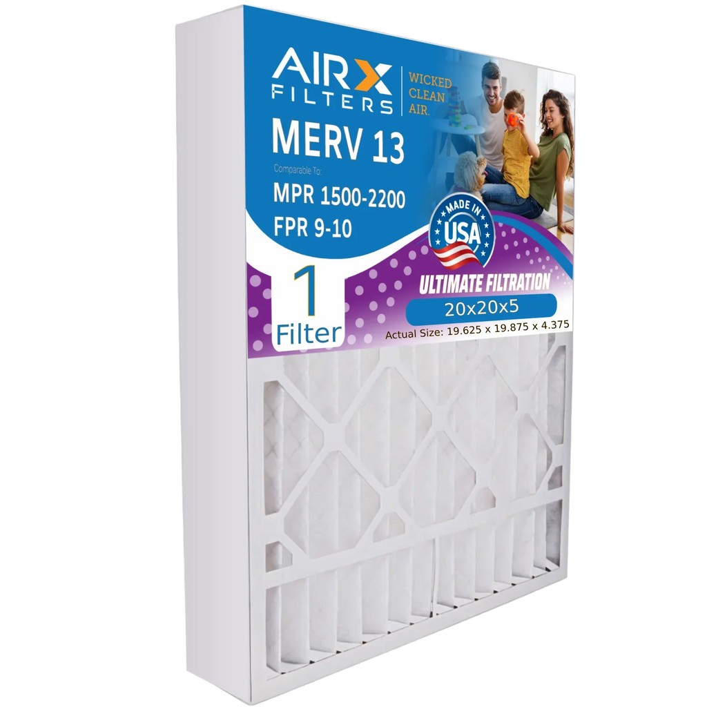 20x20x5 Air Filter  13 Comparable to  1500 - 2200 &  9 Compatible with Honeywell  Premium  Made 20x20x5 Furnace Filter 1 Single Filter by     .