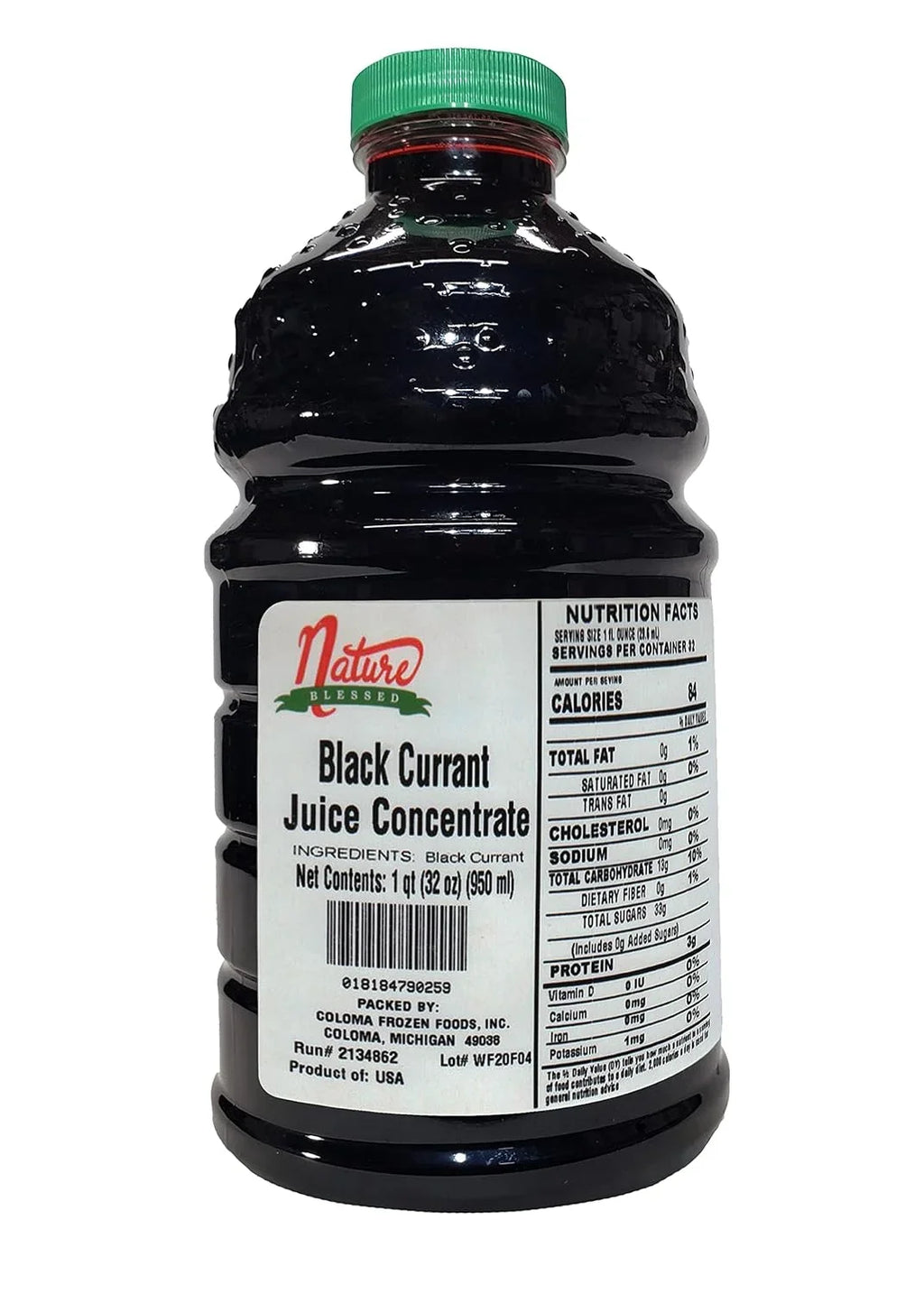 Pure Black Currant Concentrate - 1 Quart (1/32 Fl Oz Bottle), Applications: Home Wine Making, Brewing, Distilling, Smoothies, Jelly