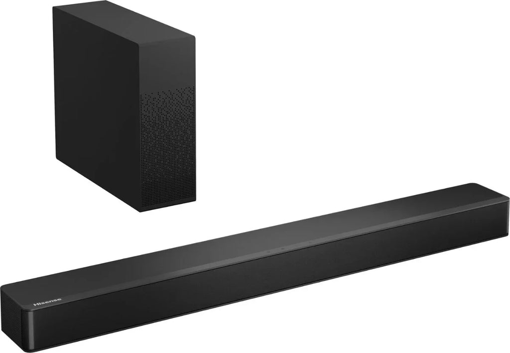 Restored Hisense - 2.1 Channel Soundbar with Wireless Subwoofer  Black [Refurbished]