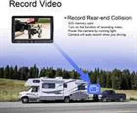 7” Monitor Rear View Backup Camera Parking System Night Vision For /Truck/Bus/Camper/Van/Pickup