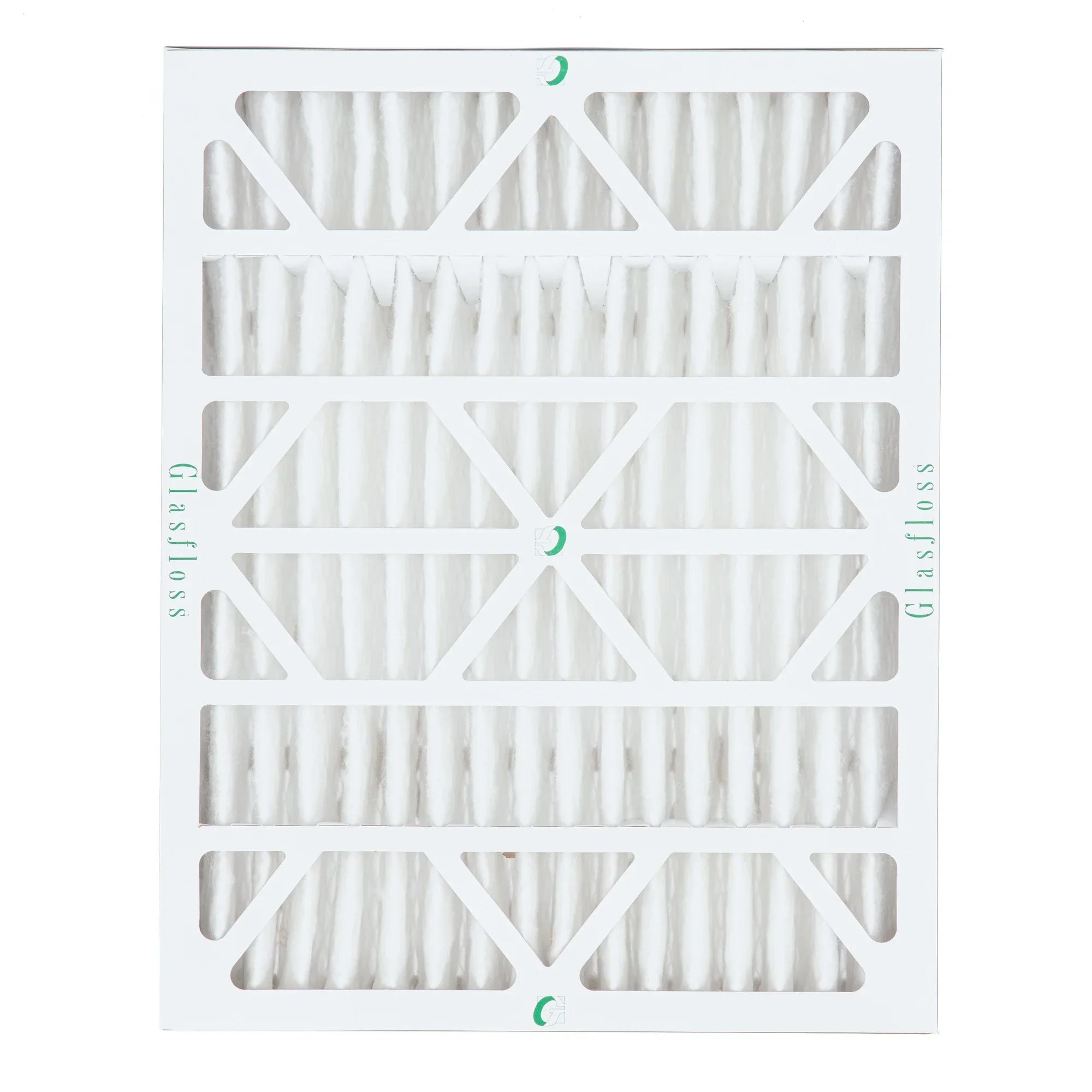 6 Pack of 20x24x4  13 Pleated 4" Inch Air Filters by Glasfloss. Actual Size: 19-3/8 x 23-3/8 x 3-3/4