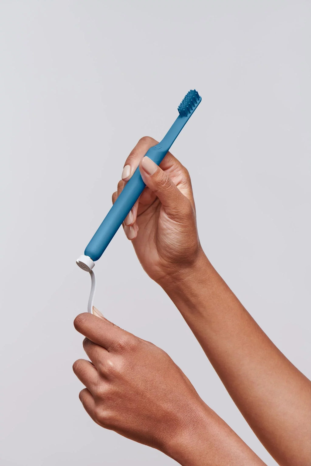 Quip Adult Smart Electric Rechargeable Toothbrush Full Head, Ocean Blue