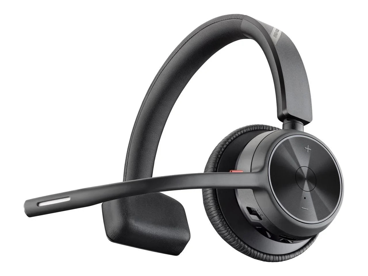 Poly Voyager 4310 - Headset with Charge Stand - Siri, Google Assistant - Mono - Wireless - Bluetooth - 298.6 ft - 20 Hz - 20 kHz - Over-the-head, On-ear - Monaural - Ear-cup - Electret Condense...