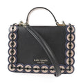 Pre-Owned Kate Spade Maisy Patternson drive grommet handbag  leather black pink beige gold hardware 2WAY shoulder bag punching (Good)