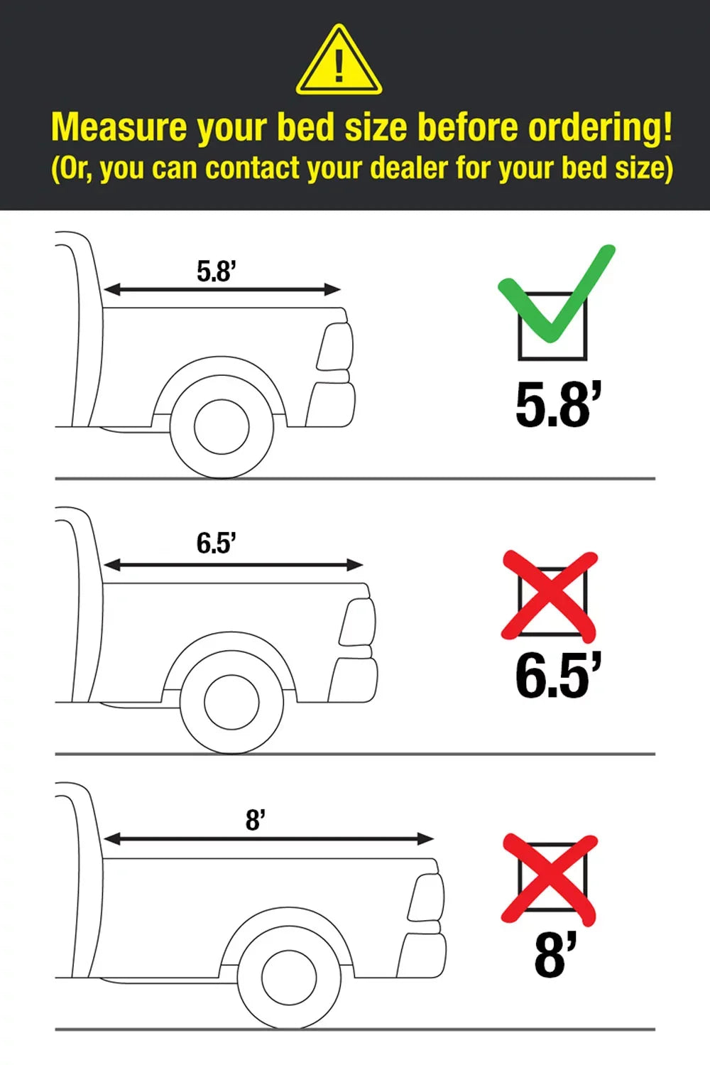 MaxMate Soft Quad-fold Truck Bed Tonneau Cover Compatible with 2007-2013 Chevy Silverado  Sierra 1500 (  2007 Classic) | 5'9" (69") Bed |