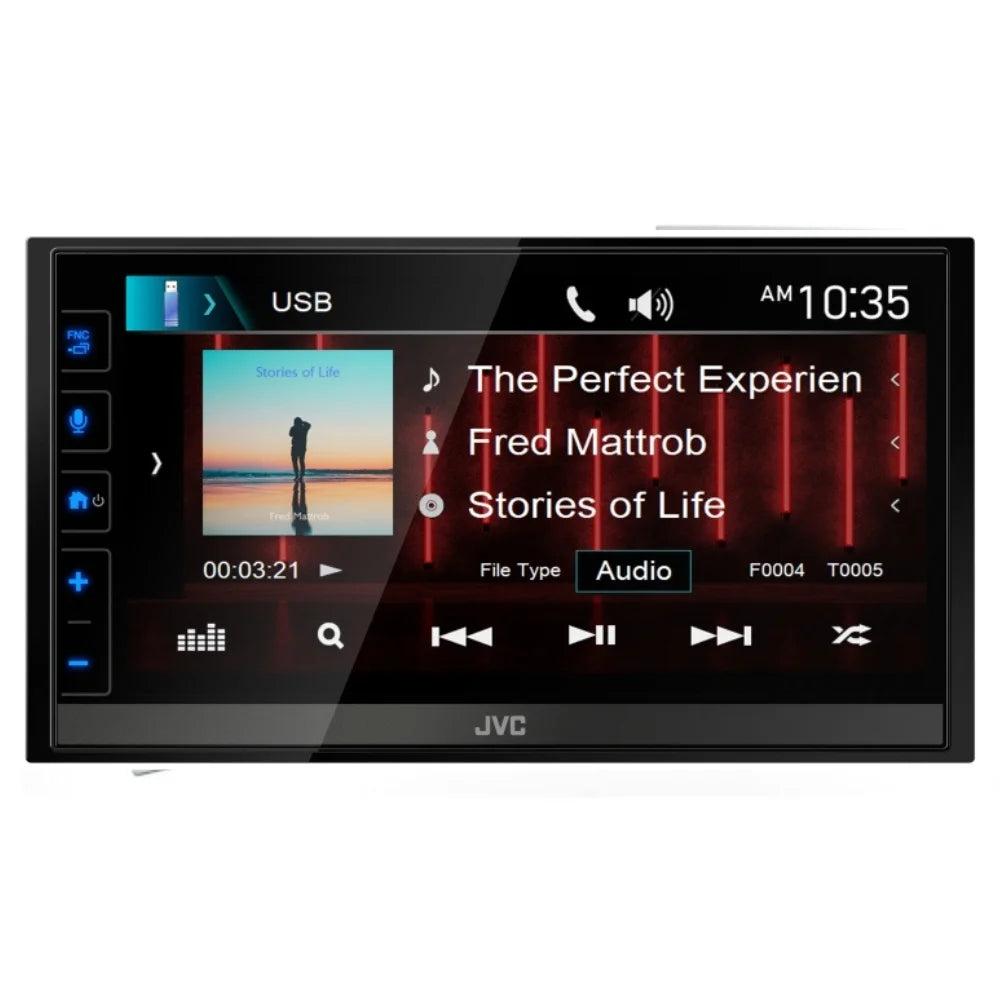 New  - 6.8" Shallow-Chassis Multimedia Receiver w/ Backup Bullet Camera
