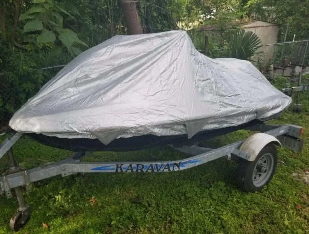Reflective, Travel, Storage and Mooring Watercraft  Jet Ski Cover for Sea Doo Bombardier  155 2010 2011 2012 2013 2014