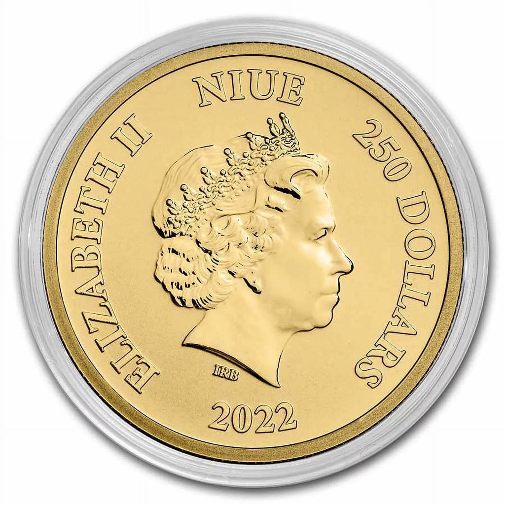 2022 Niue 1 oz Gold $250  Comics Justice League: The Flash