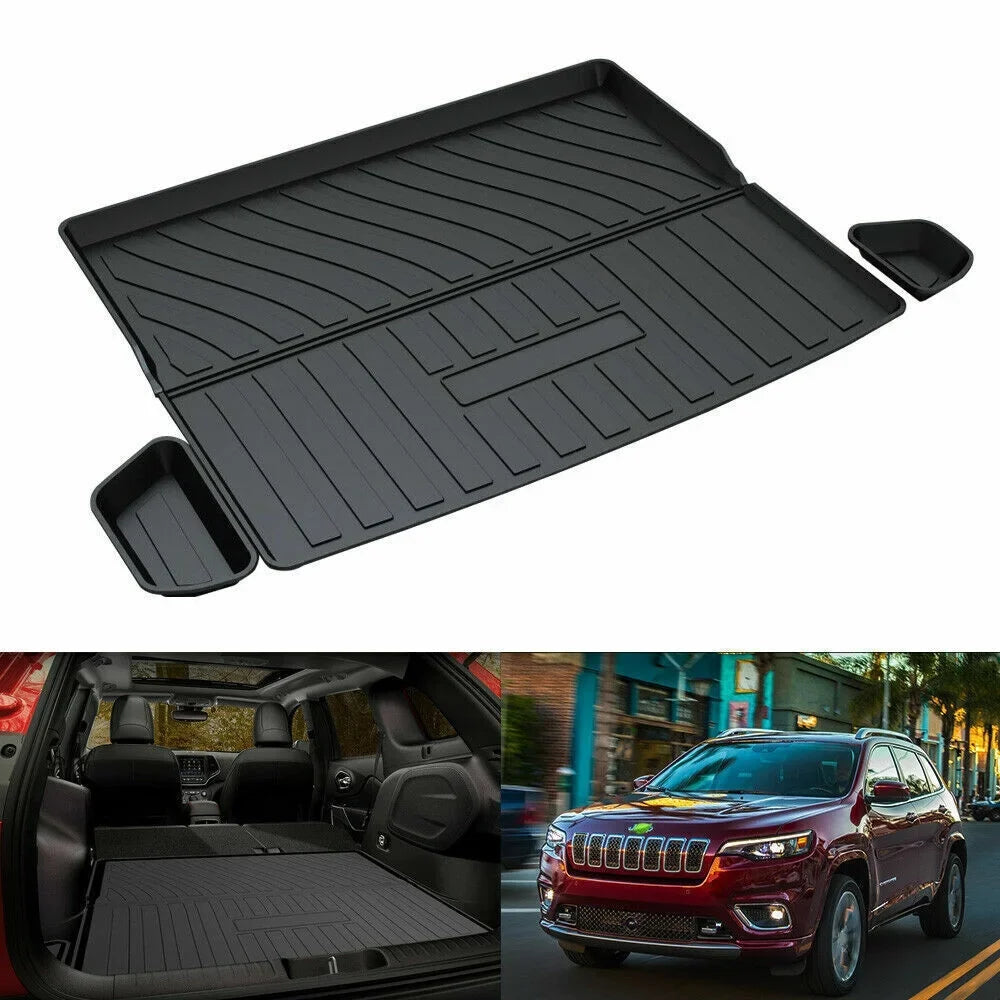 for Jeep Cherokee 2019-2023 Waterproof Custom Carpets Trunk Liner  Cargo Mats