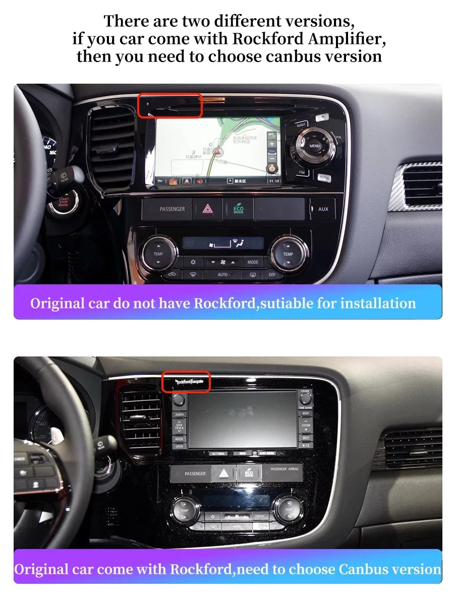 Carplay Android Auto Car Radio  For Mitsubishi Outlander 3   2012 - 2018 Android Multimedia Navigation Player