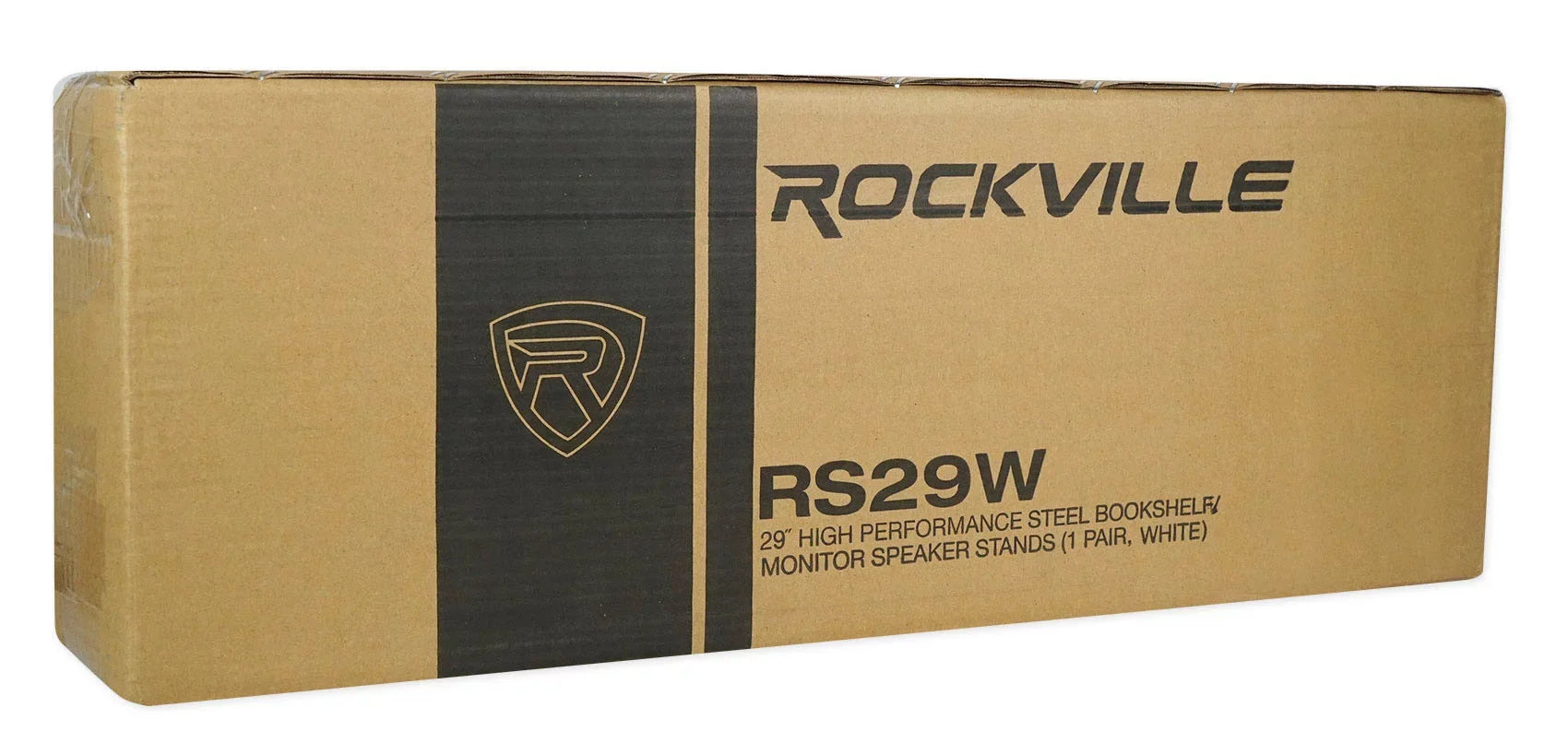 Pair Rockville  29" Steel Studio Monitor Recording Studio Stands in White