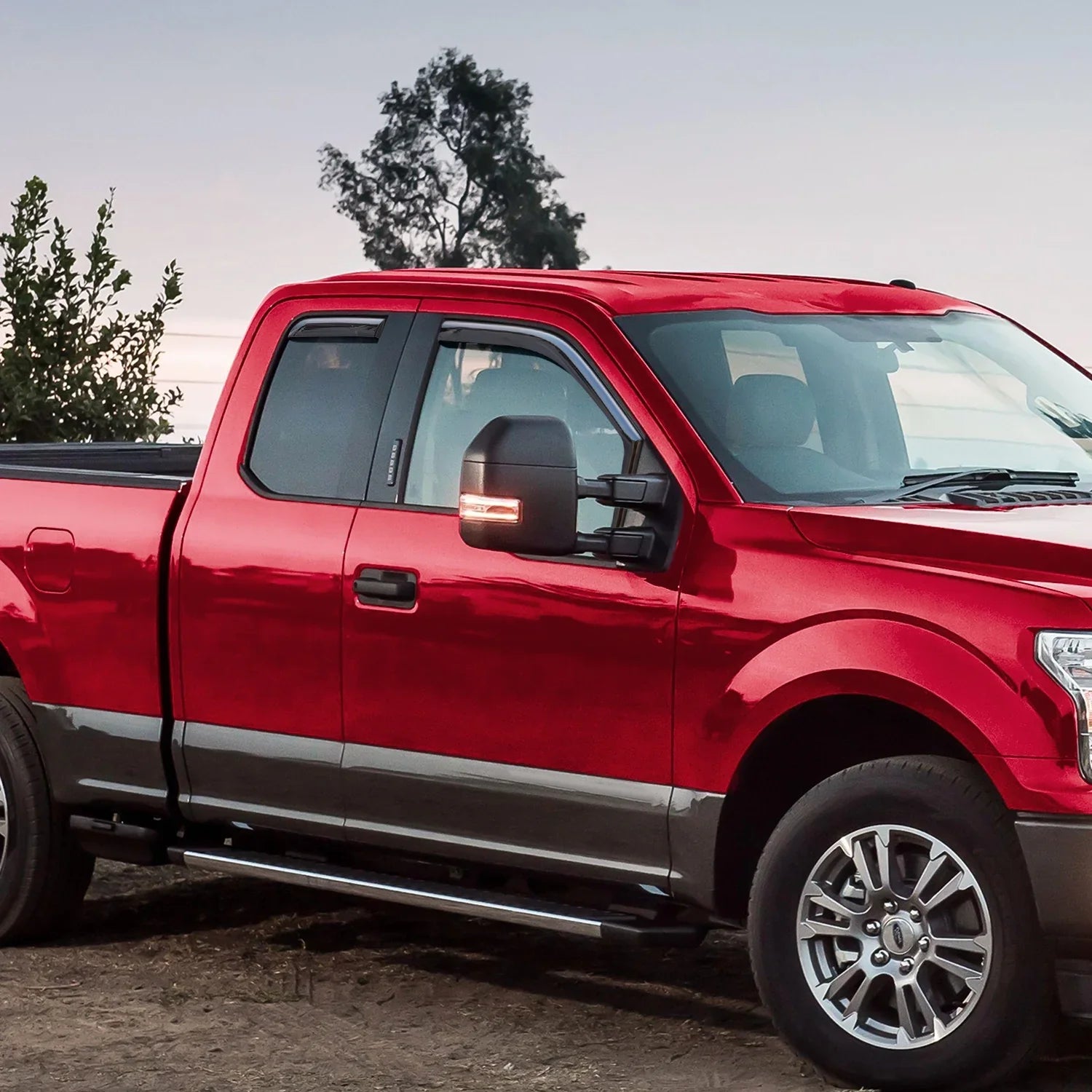 Voron Glass in-Channel Extra Durable Rain Guards for Ford  2015-2020 SuperCab (fit for Ford - 17-23), Window Deflectors, Vent Window Visors, 4 Pieces - 230095