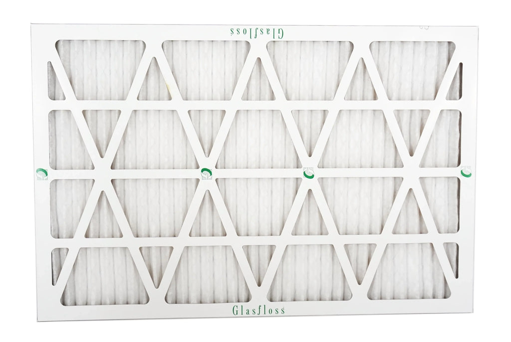 Glasfloss 20x27x1 -  10 -Qty:12 - Furnace Air Filter - Made in  (Actual Size: 19.5 x 26.5x7/8 inch)