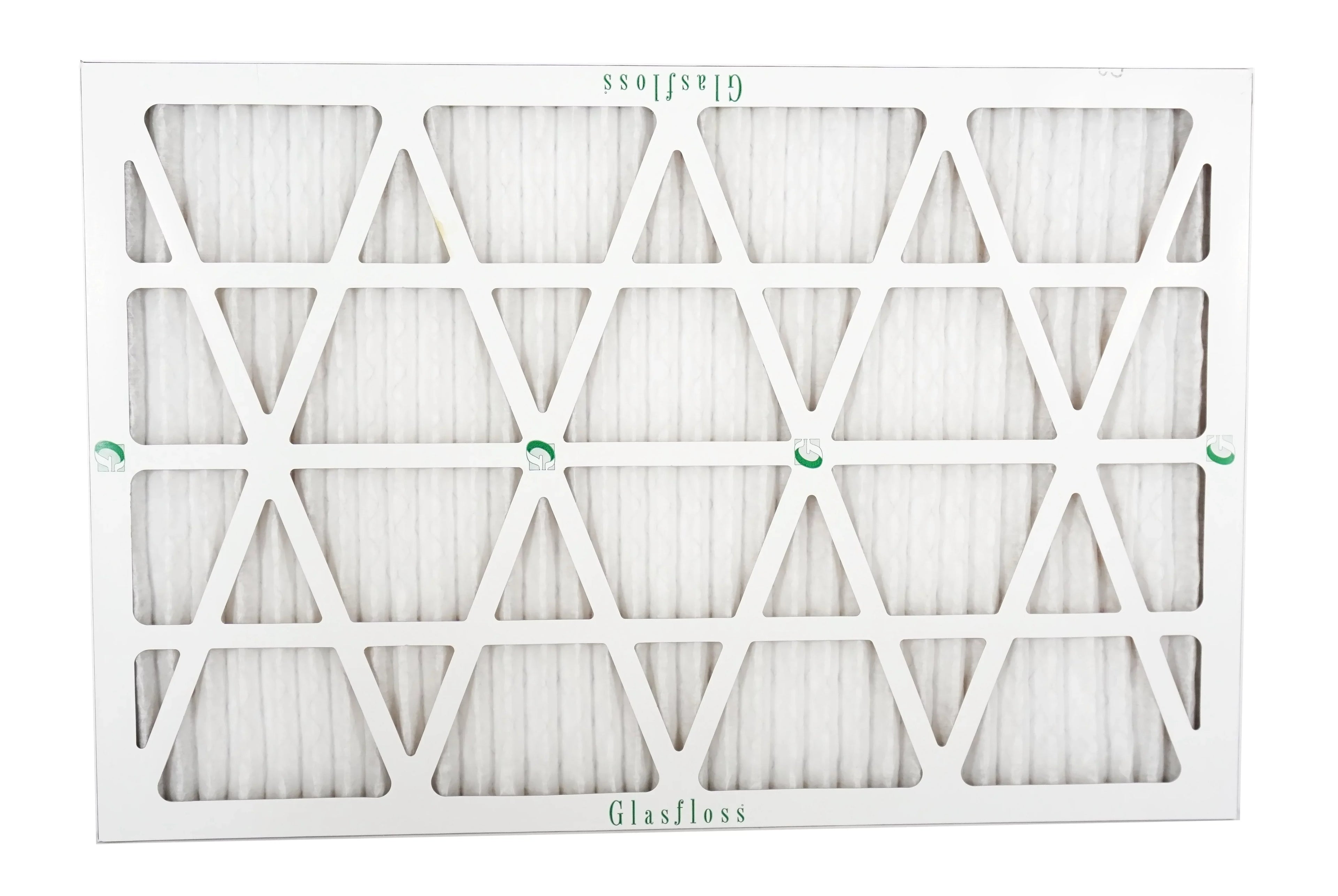 Glasfloss 20x27x1 -  10 -Qty:12 - Furnace Air Filter - Made in  (Actual Size: 19.5 x 26.5x7/8 inch)