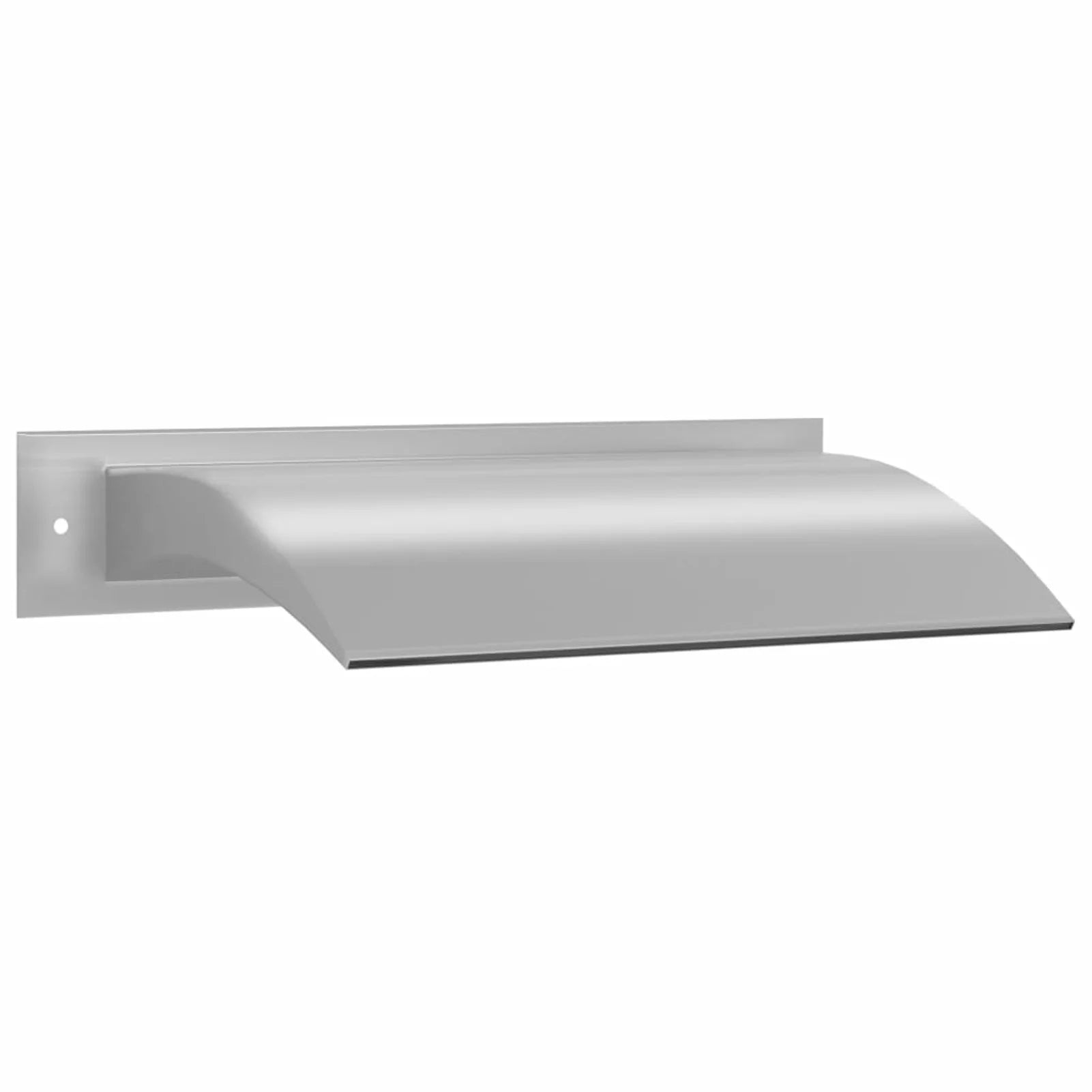 Dcenta Waterfall Pool Fountain Stainless Steel Descent Water Spillway Pond Fountain for Garden Outdoor In Ground Swimming Pool 17.7 x 10.2 x 3.5 Inches ( x  x )