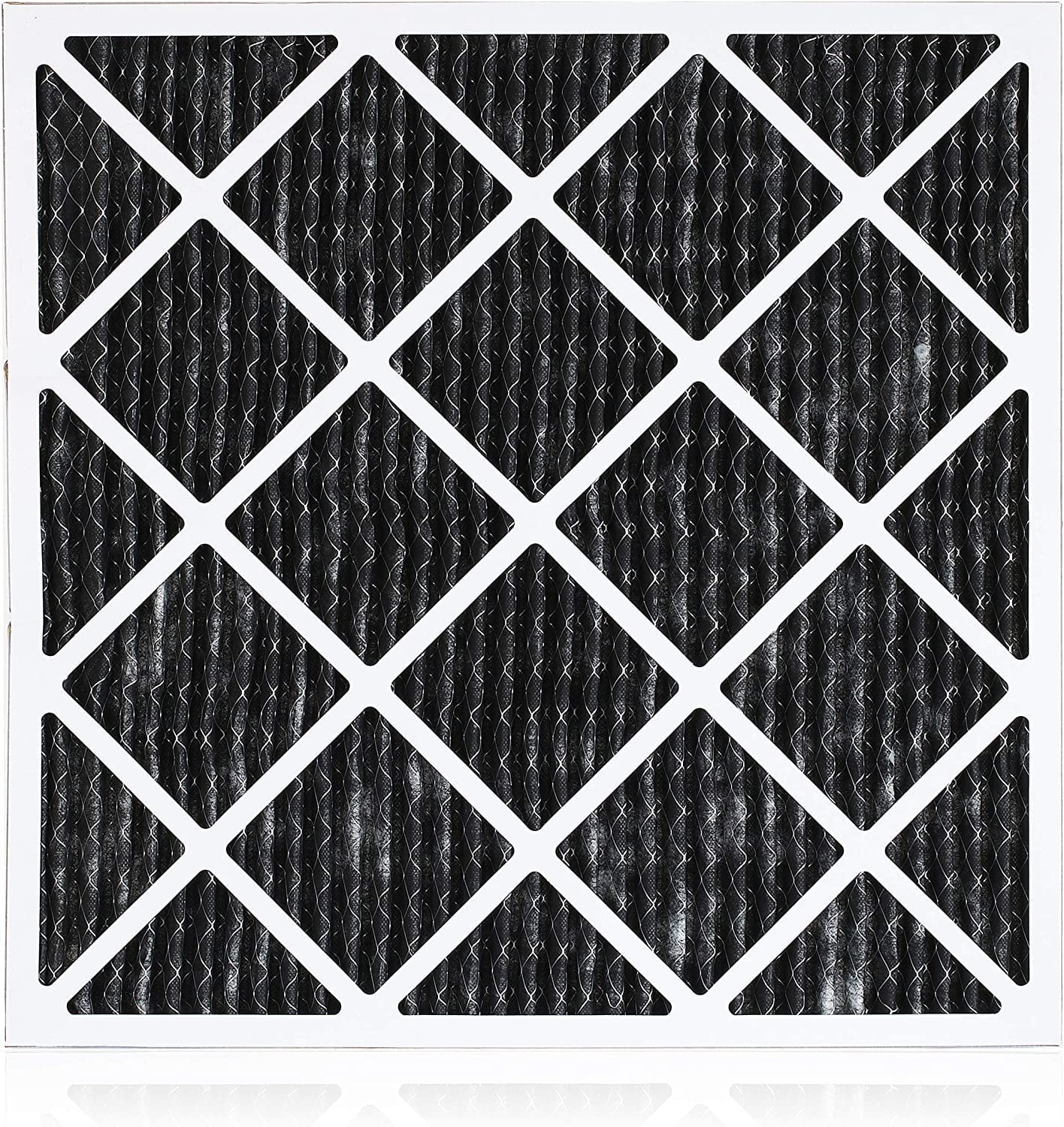 Filterbuy 24x25x1  8 Odor Eliminator Pleated   Furnace Air Filters with Activated Carbon (5-Pack)